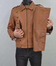 Load image into Gallery viewer, The Rocketeer Billy Campbell Brown Leather Jacket
