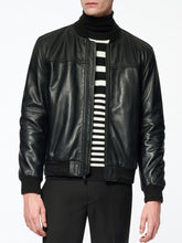 Load image into Gallery viewer, Baseball Leather Bomber Jacket
