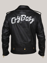 Load image into Gallery viewer, Men’s Brando Style Black Leather Jacket With Golden Detailing
