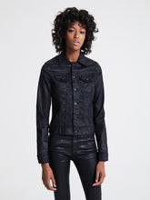 Load image into Gallery viewer, Women Black Button Closer Casual Leather Jacket - Boneshia.com
