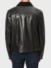 Load image into Gallery viewer, Black Leather Biker Real Leather Jacket
