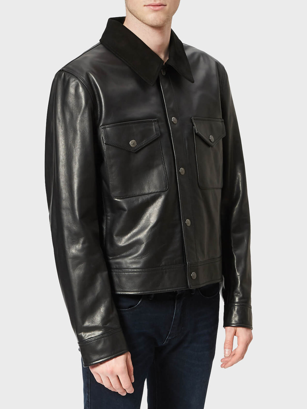 Black Leather Biker Real Leather Jacket
