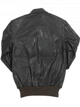 Load image into Gallery viewer, Black A-2 Flight Bomber Jacket – Boneshia
