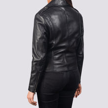 Load image into Gallery viewer, Charcoal Black Women&#39;s Sheepskin Leather Jacket
