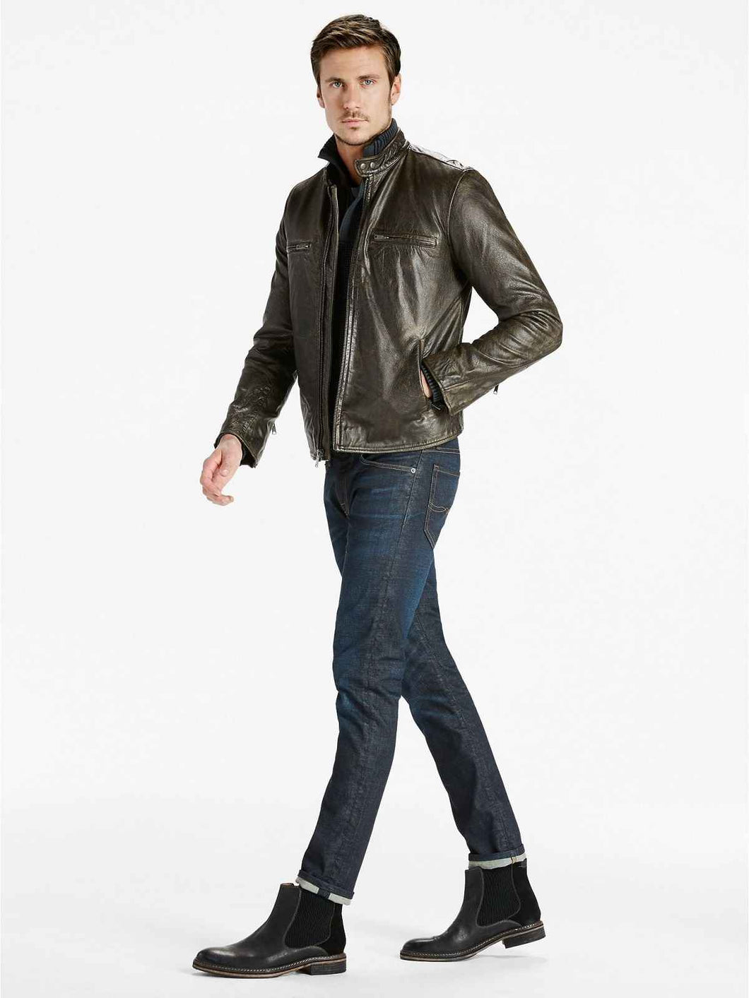 Classic Biker Leather Jacket For Men – Boneshia