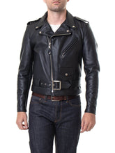 Load image into Gallery viewer, Classic Genuine Leather Asymmetrical Motorcycle Jacket
