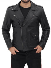 Load image into Gallery viewer, John Travolta Black T-Birds Leather Jacket
