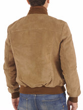 Load image into Gallery viewer, Dark Beige Goatskin Suede Leather Jacket
