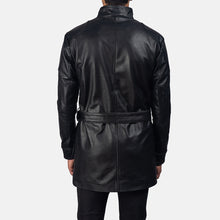 Load image into Gallery viewer, Mens Dolf Black Leather Jacket
