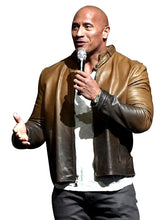 Load image into Gallery viewer, The Rock Stylish Real Leather Jacket For Men
