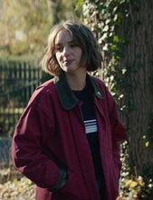 Load image into Gallery viewer, Robin Buckley Stranger Things Burgundy Jacket
