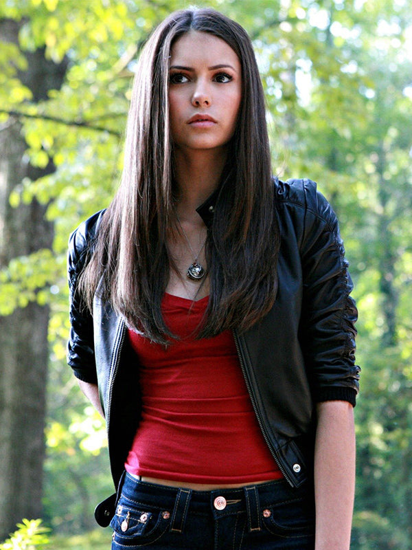Elena Gilbert The Vampire Diaries Black Jacket