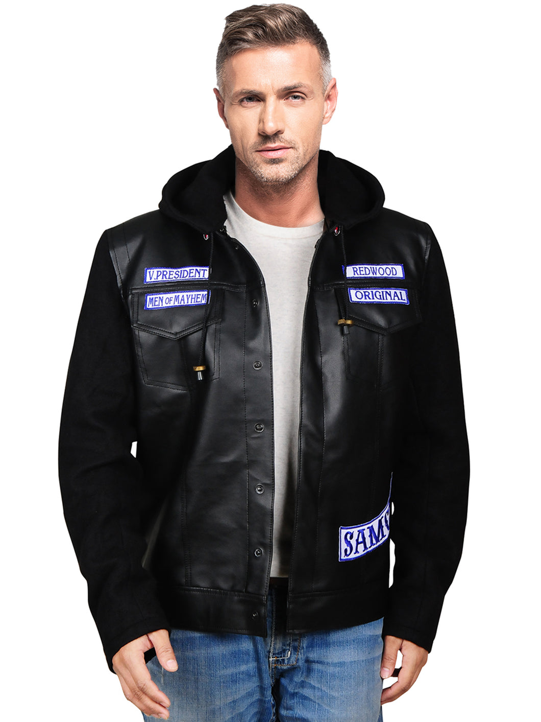 Sons of Anarchy Hooded Leather Jacket