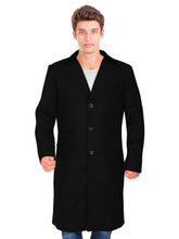 Load image into Gallery viewer, Black Wool Coat for Men

