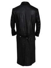 Load image into Gallery viewer, Men&#39;s Showy Double Breasted Leather Trench Coat
