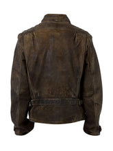 Load image into Gallery viewer, Men&#39;s Retro Genuine Brown Leather Jacket - Boneshia.com
