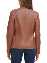 Load image into Gallery viewer, Brown Genuine Biker Leather Jacket For Women
