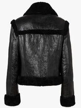 Load image into Gallery viewer, Womens Sheepskin Black Shearling Jacket
