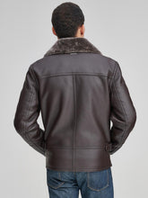 Load image into Gallery viewer, Men Brown Stylish Leather Jacket
