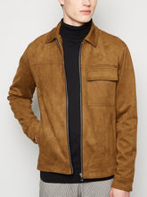 Load image into Gallery viewer, Mens Brown Suedette Jacket

