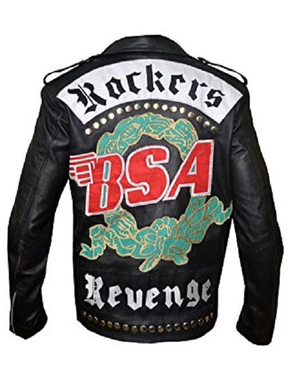 Men’s BSA Rockers Revenge Black Leather Jacket