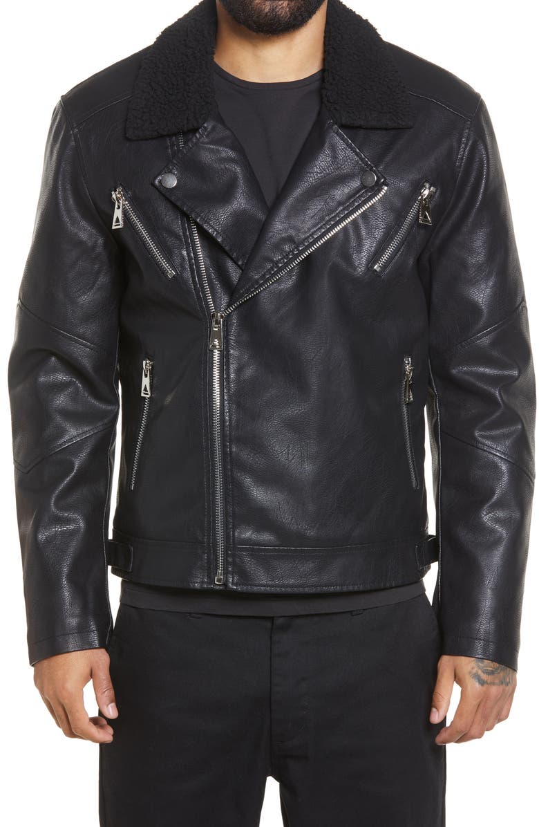 Icon Black Classic Biker Asymmetrical Jacket