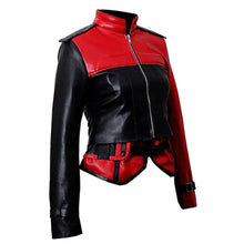 Load image into Gallery viewer, Harley Quinn Leather Jacket – Boneshia

