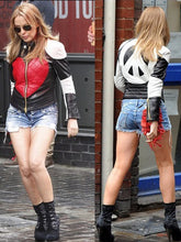 Load image into Gallery viewer, Kylie Minogue Red Heart Women Leather Jacket
