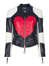Load image into Gallery viewer, Kylie Minogue Red Heart Women Leather Jacket

