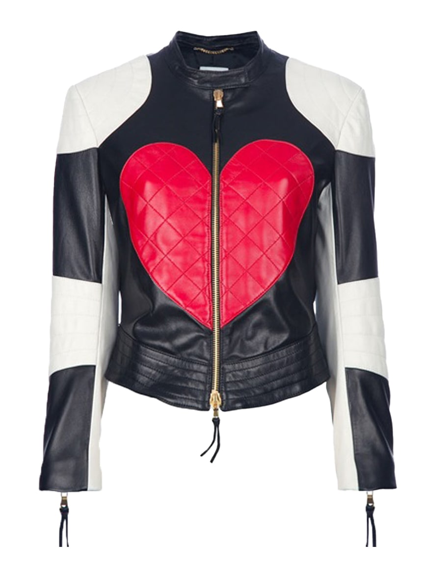 Kylie Minogue Red Heart Women Leather Jacket