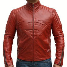 Load image into Gallery viewer, Superman Maroon Smallville Jacket Leather
