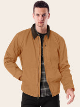 Load image into Gallery viewer, Lavish Brown Cotton Jacket For Men
