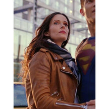 Load image into Gallery viewer, Elizabeth Tulloch Superman And Lois Brown Jacket
