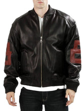 Load image into Gallery viewer, Men Maroon 8 Ball Black Bomber Jacket
