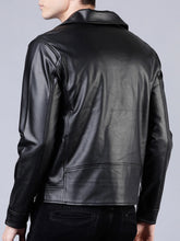 Load image into Gallery viewer, Men Black Stylish Leather Jacket
