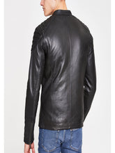 Load image into Gallery viewer, Men Black Superdry Leather Jacket - Boneshia
