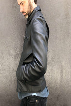 Load image into Gallery viewer, Waxy Mens Black Leather Jacket - Boneshia.com
