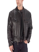 Load image into Gallery viewer, Mens Motorcycle Classic Leather Jacket – Boneshia
