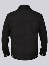 Load image into Gallery viewer, Men Elegant Black Cotton Jacket
