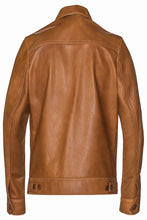 Load image into Gallery viewer, Men Light Brown Leather Jacket - Boneshia
