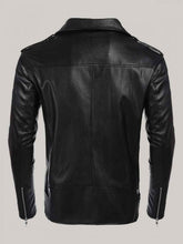 Load image into Gallery viewer, Mens Biker Black Stylish Jacket - Boneshia
