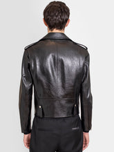 Load image into Gallery viewer, Bustling Metropolis Men’s Black Leather Jacket
