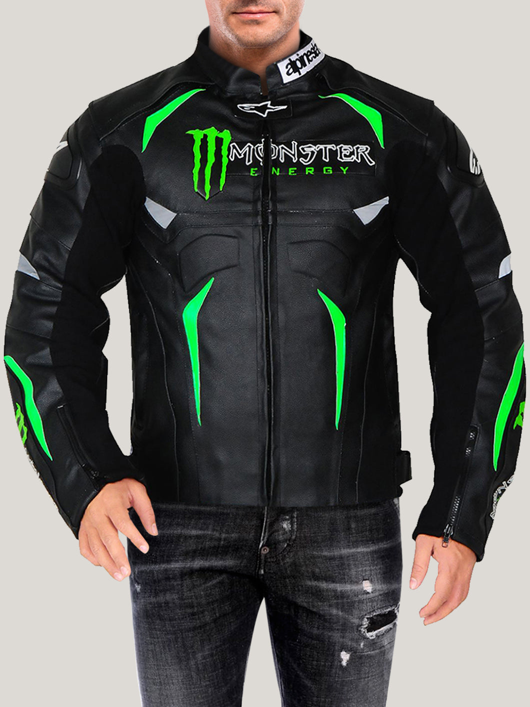 Men's Handsome Motorcycle Leather Jacket