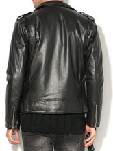 Load image into Gallery viewer, Classic Biker Leather Jacket For Mens
