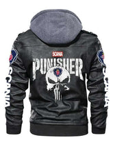 Load image into Gallery viewer, Men’s Black Punisher Hooded Jacket
