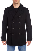 Load image into Gallery viewer, Men&#39;s Black Wool Blend Coat
