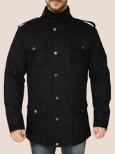 Load image into Gallery viewer, Men&#39;s Classic Black Cotton Jacket
