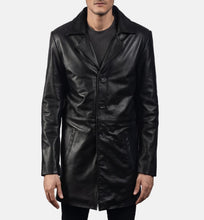 Load image into Gallery viewer, Classmith Black Leather Coat
