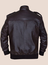 Load image into Gallery viewer, Men’s Dapper Brownish Leather Bomber Jacket –  Boneshia
