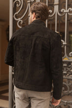 Load image into Gallery viewer, Men&#39;s Eclectic Black Lambskin Leather Jacket
